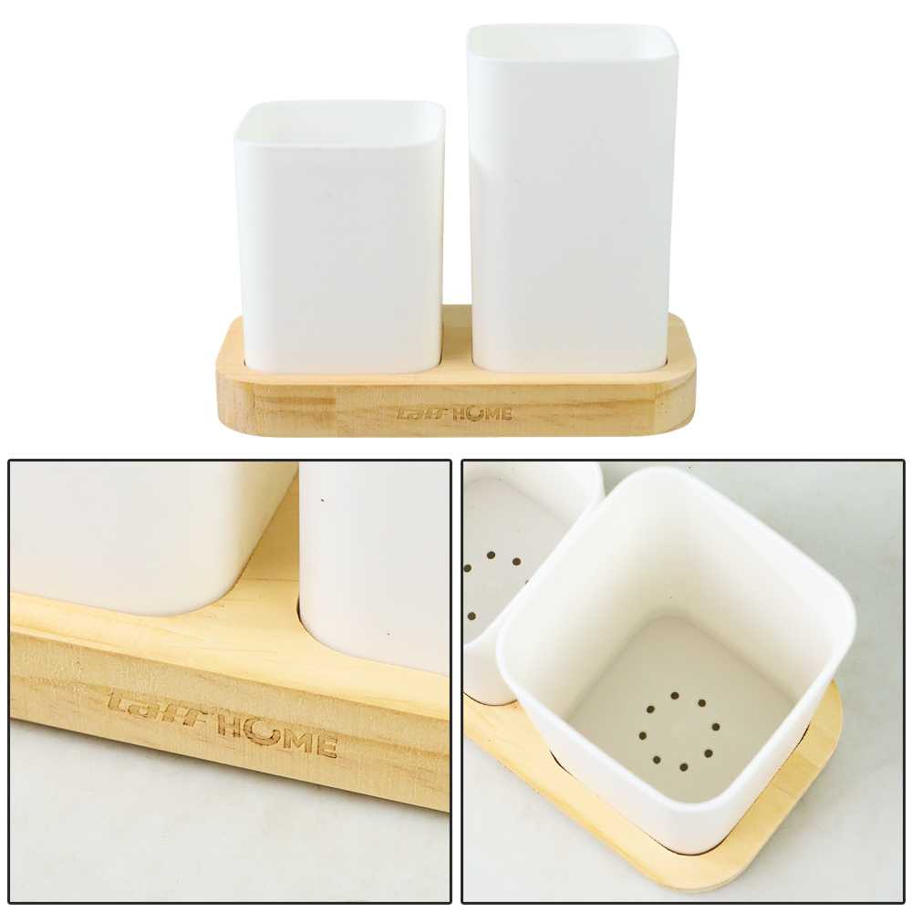 ginee_20251210165548977_3489162033.jpeg TaffHOME Rak Organizer Dapur Tempat Sendok Garpu Kitchen Storage 2 Box - LL251