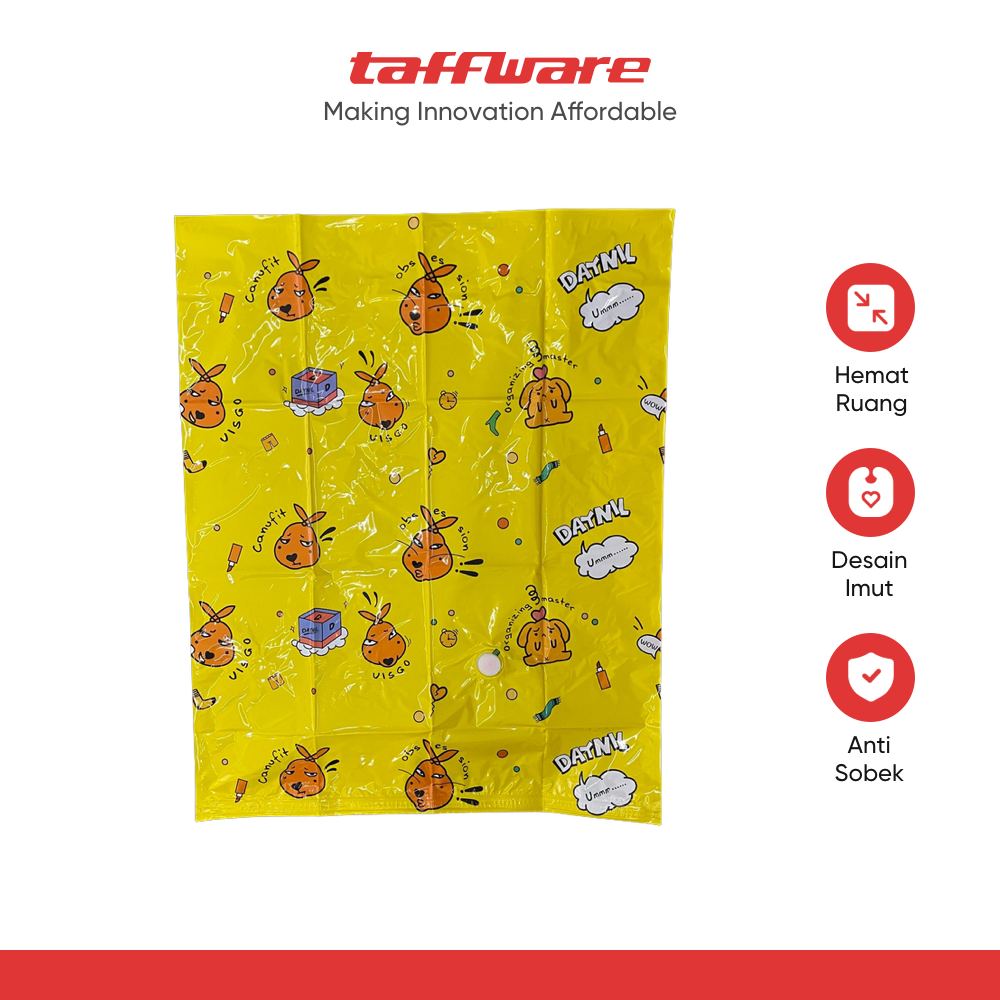 TaffPACK Kantong Plastik Vakum Pakaian Multifungsi Vacuum Bag 1 PCS - BX157