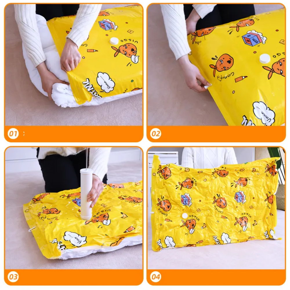 TaffPACK Kantong Plastik Vakum Pakaian Multifungsi Vacuum Bag 1 PCS - BX157