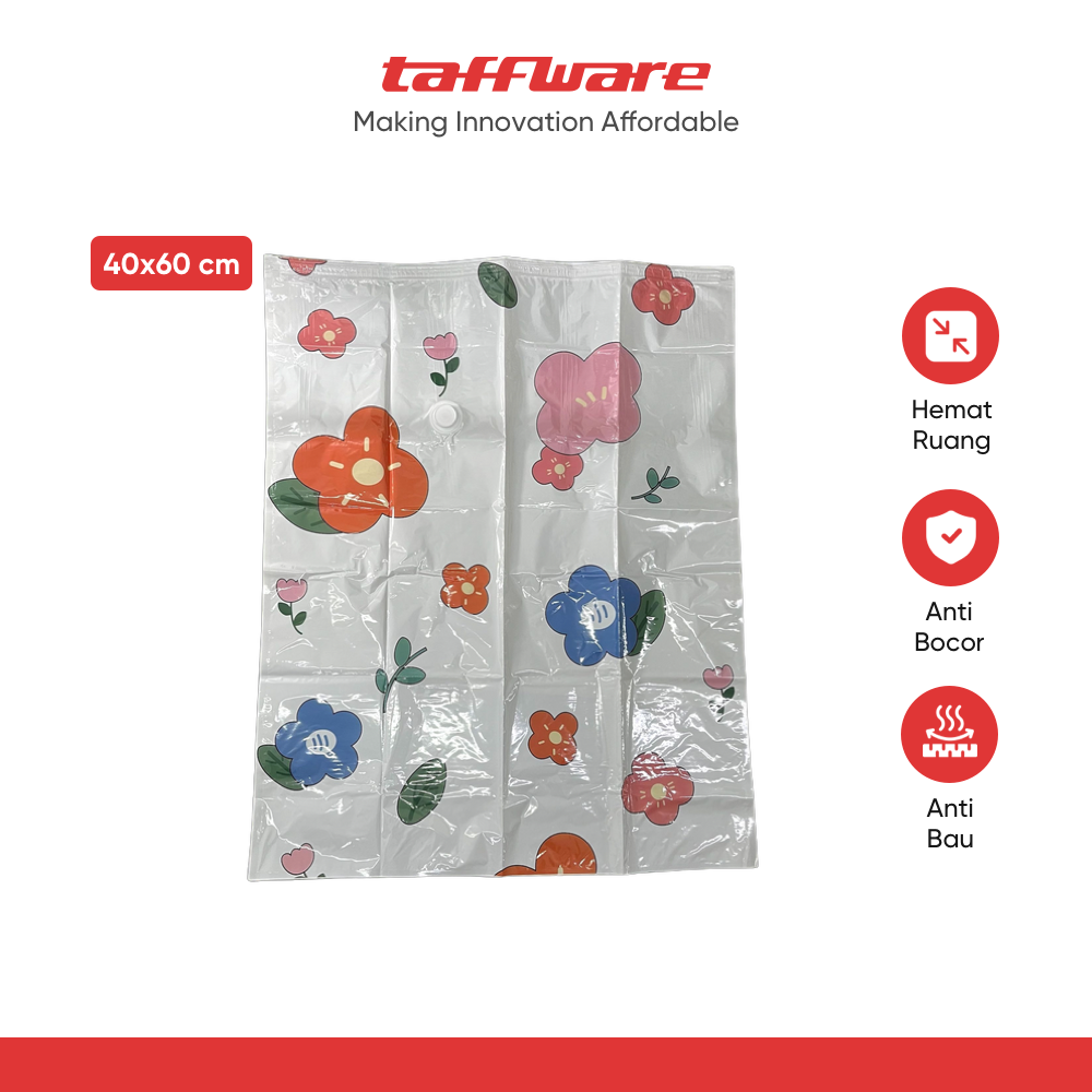 TaffPACK Kantong Plastik Vakum Pakaian Multifungsi Vacuum Bag 1 PCS - TF-100