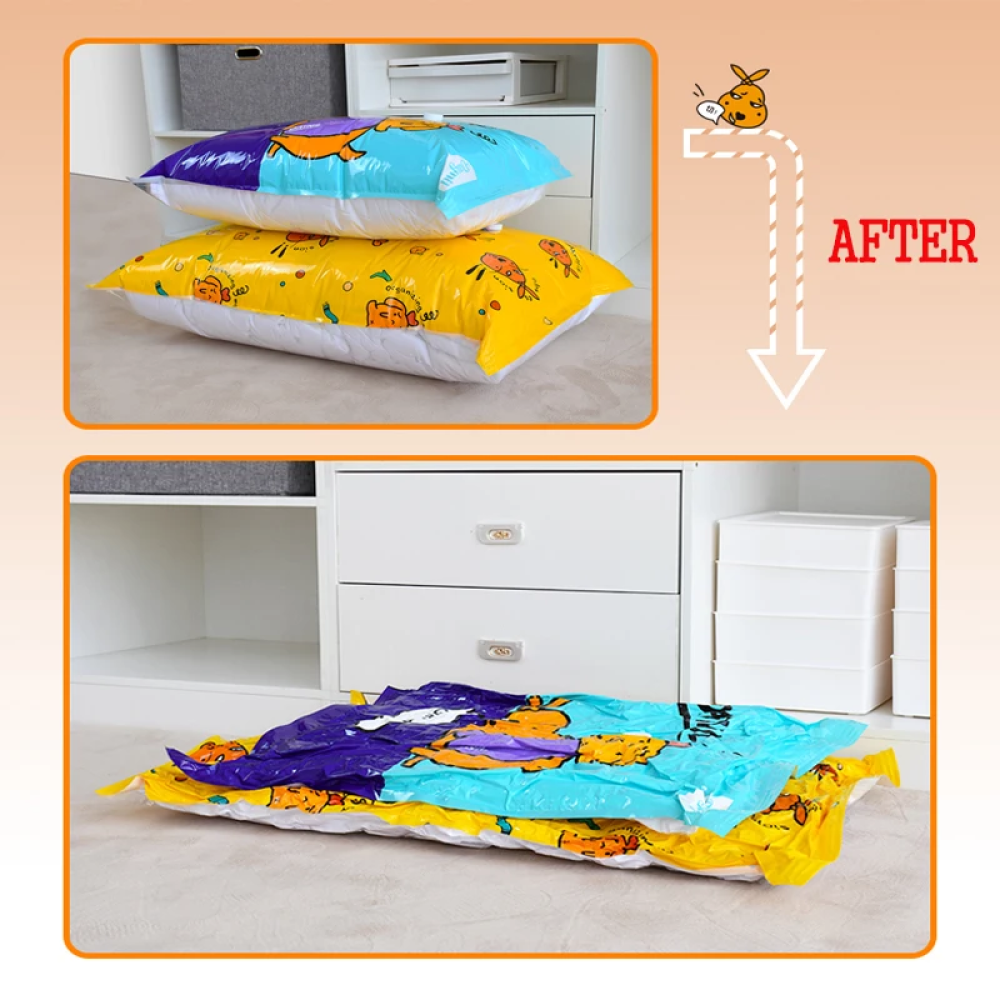 TaffPACK Kantong Plastik Vakum Pakaian Vacuum Bag 8 PCS Electric Pump - BX157