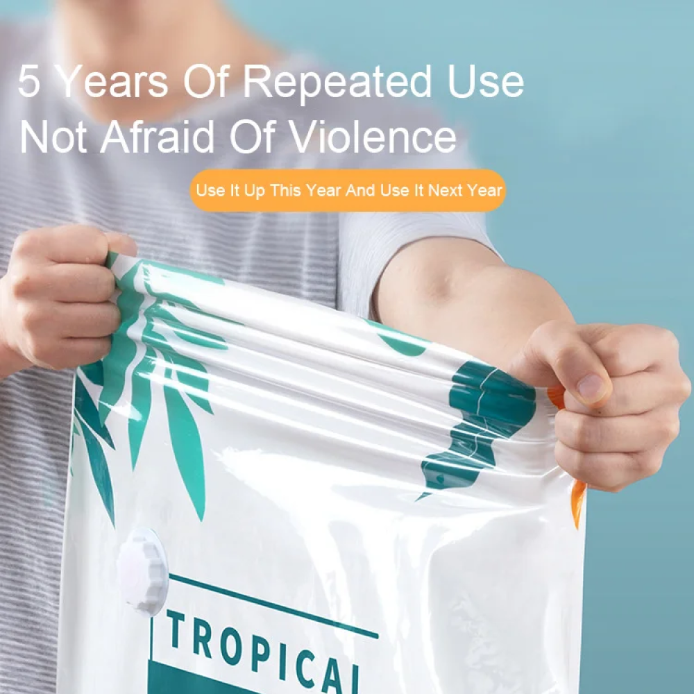 TaffPACK Kantong Plastik Vakum Pakaian Vacuum Bag 9 PCS Electric Pump - TF158