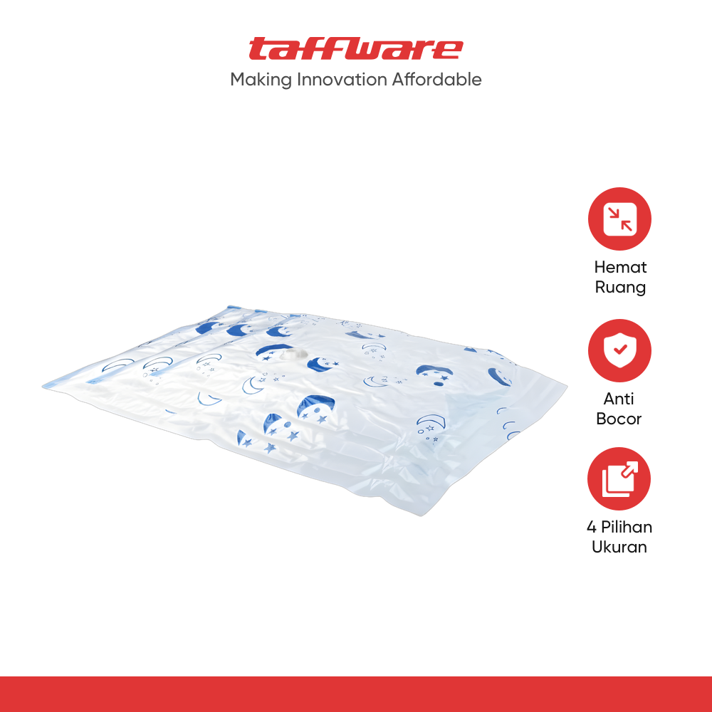 TaffPACK Kantong Plastik Vakum Pakaian Multifungsi Vacuum Bag 1 PCS - TMS-10
