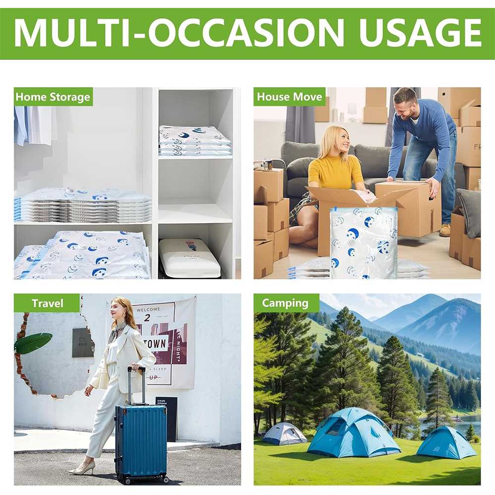 TaffPACK Kantong Plastik Vakum Pakaian Multifungsi Vacuum Bag 1 PCS - TMS-10