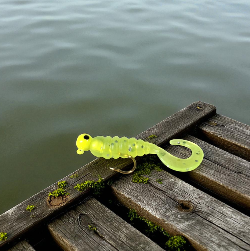 TaffSPORT Umpan Pancing Sea Bass Soft Bait Rigged Twirl 1.75g 7 PCS