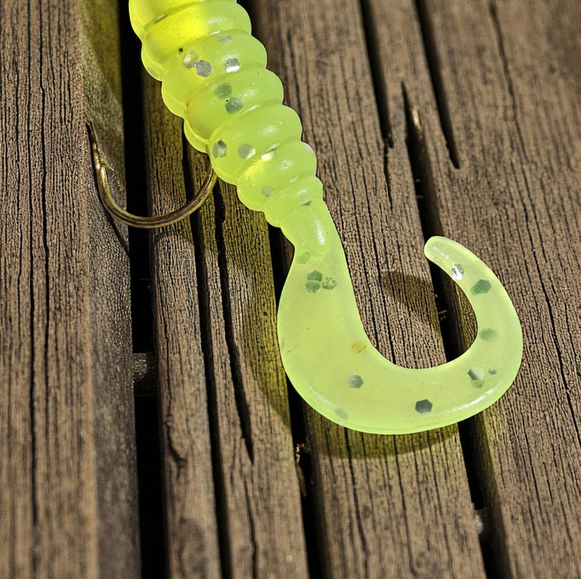 TaffSPORT Umpan Pancing Sea Bass Soft Bait Rigged Twirl 1.75g 7 PCS