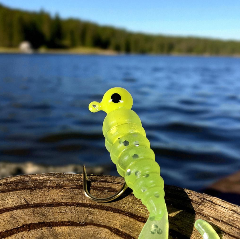 TaffSPORT Umpan Pancing Sea Bass Soft Bait Rigged Twirl 1.75g 7 PCS