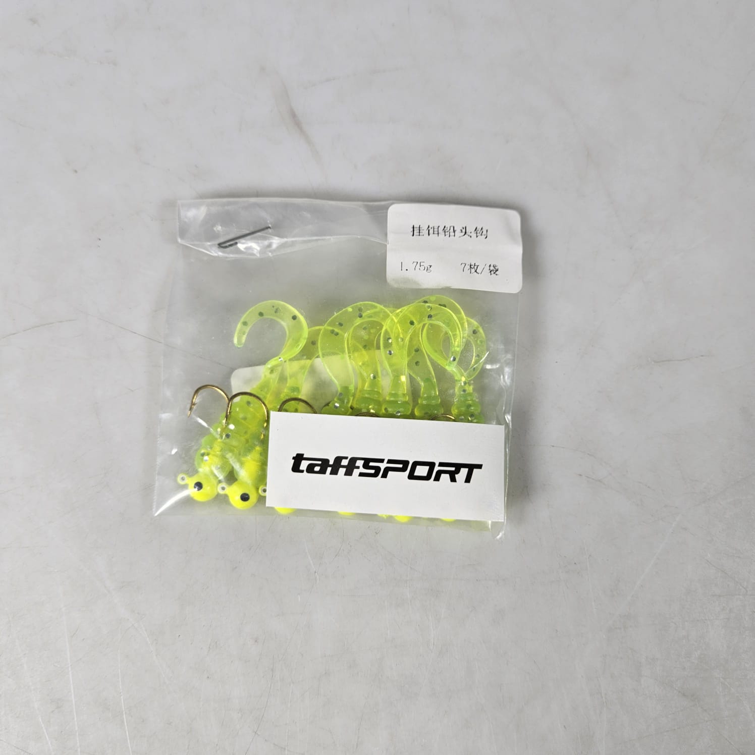 TaffSPORT Umpan Pancing Sea Bass Soft Bait Rigged Twirl 1.75g 7 PCS