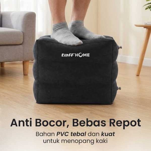 TaffHOME Bantal Kaki Udara Sandaran Foot Rest Pillow Inflatable Travel - BAT24