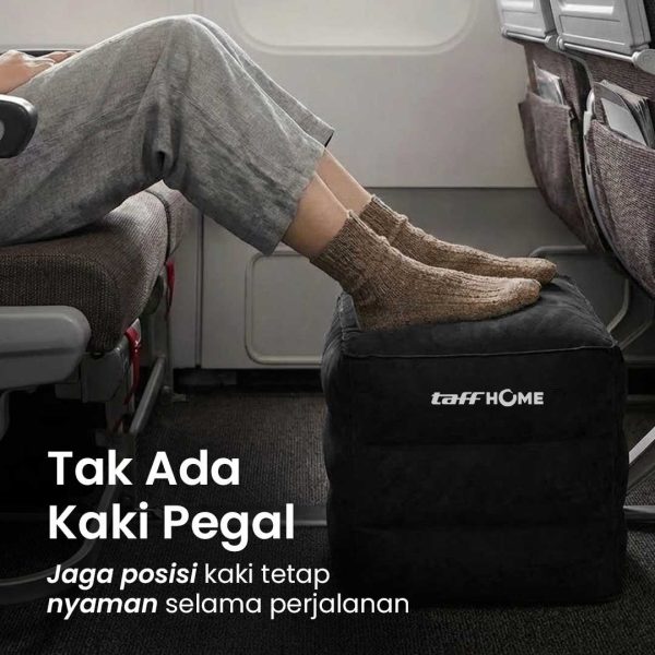 TaffHOME Bantal Kaki Udara Sandaran Foot Rest Pillow Inflatable Travel - BAT24
