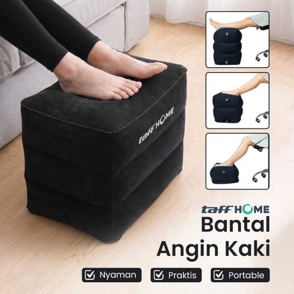 TaffHOME Bantal Kaki Udara Sandaran Foot Rest Pillow Inflatable Travel - BAT24