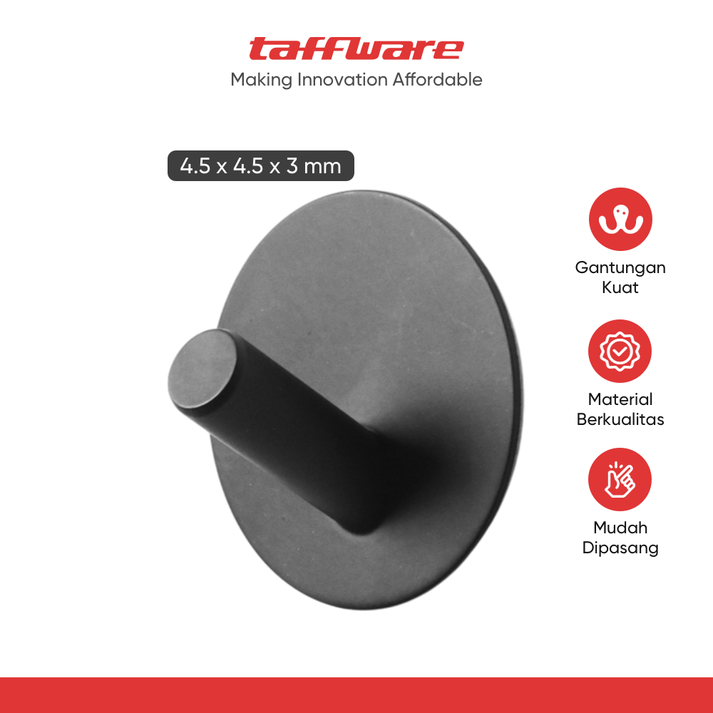 TaffHOME Gantungan Dinding Hook Hanger Stainless Steel 201 - VA7607