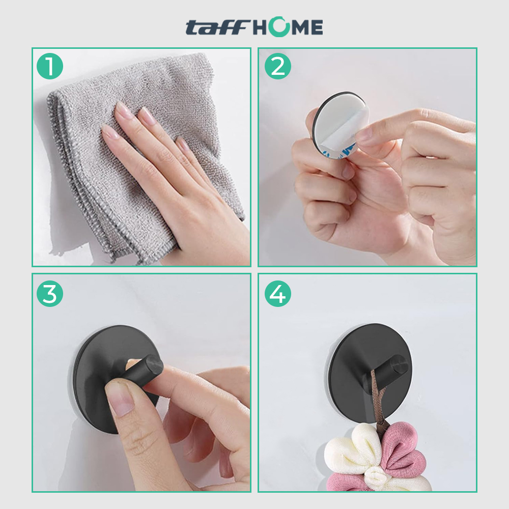 TaffHOME Gantungan Dinding Hook Hanger Stainless Steel 201 - VA7607