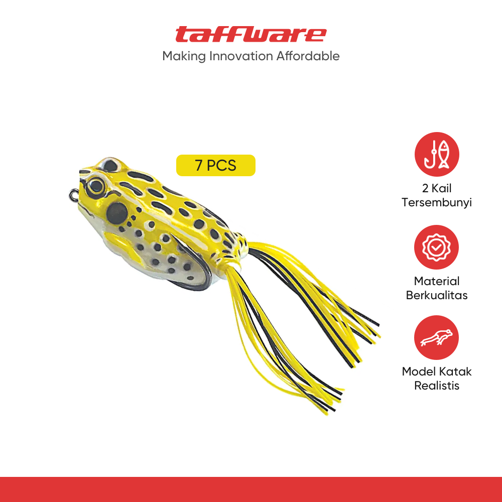 TaffSPORT Umpan Pancing Silikon Bentuk Kodok 12g - HW-YE-538