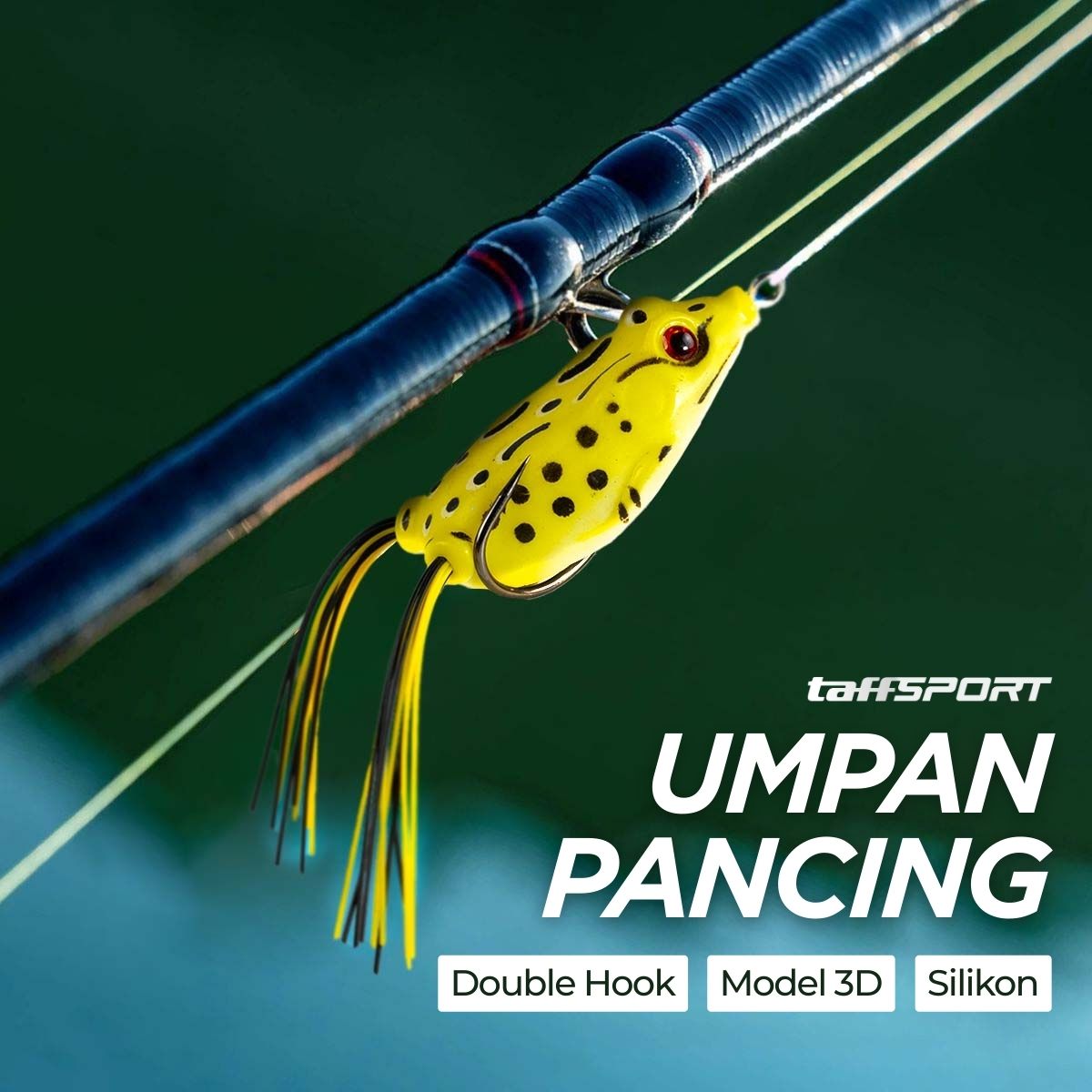 TaffSPORT Umpan Pancing Silikon Bentuk Kodok 12g - HW-YE-538