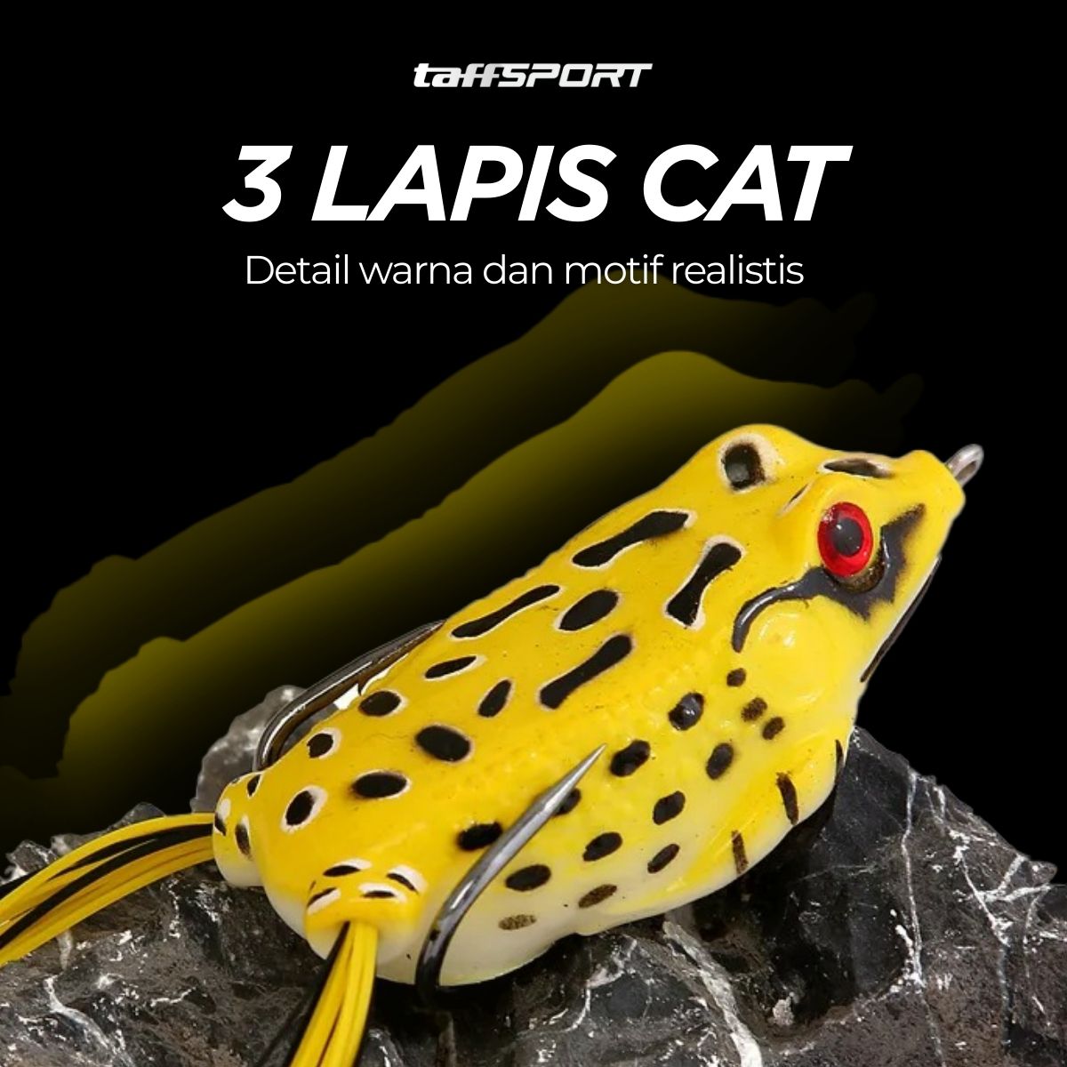 TaffSPORT Umpan Pancing Silikon Bentuk Kodok 12g - HW-YE-538