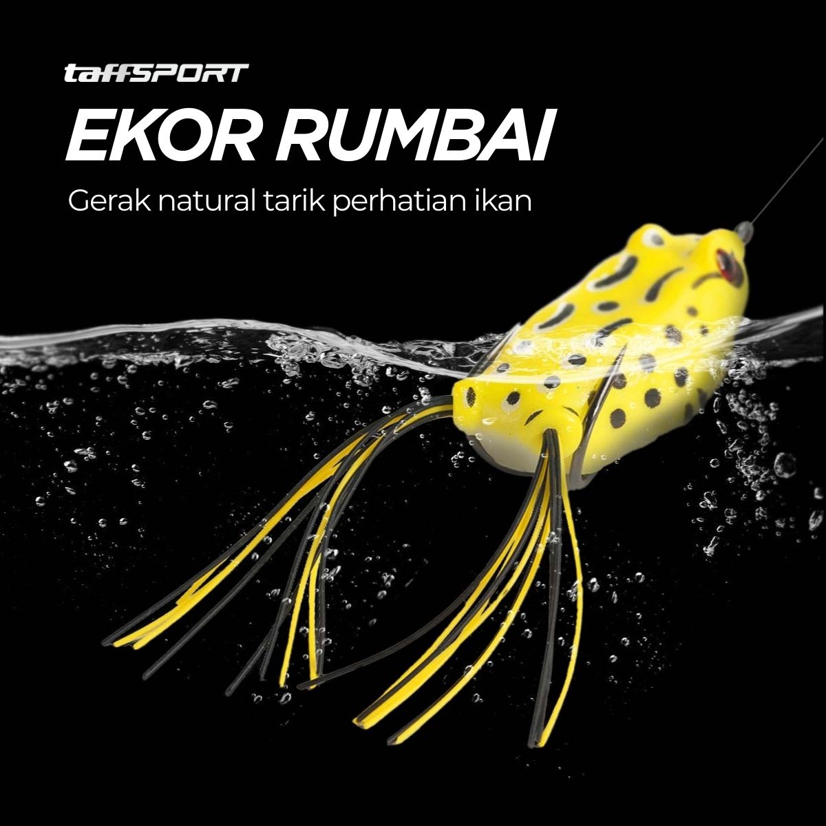 TaffSPORT Umpan Pancing Silikon Bentuk Kodok 12g - HW-YE-538