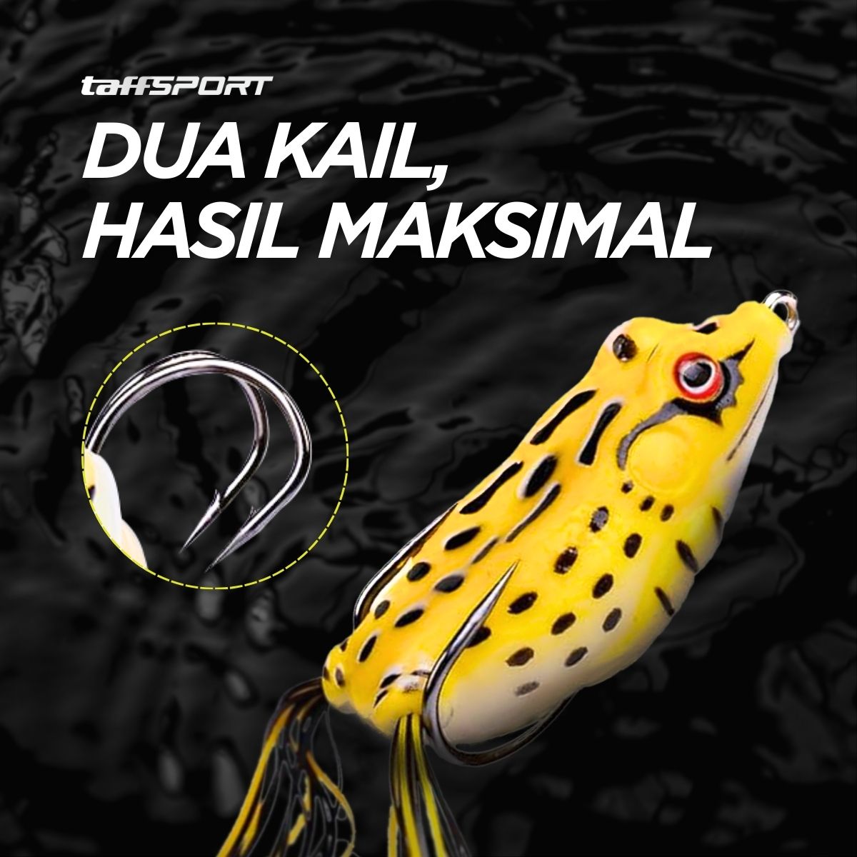 TaffSPORT Umpan Pancing Silikon Bentuk Kodok 12g - HW-YE-538