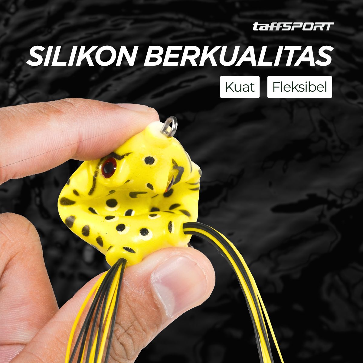 TaffSPORT Umpan Pancing Silikon Bentuk Kodok 12g - HW-YE-538