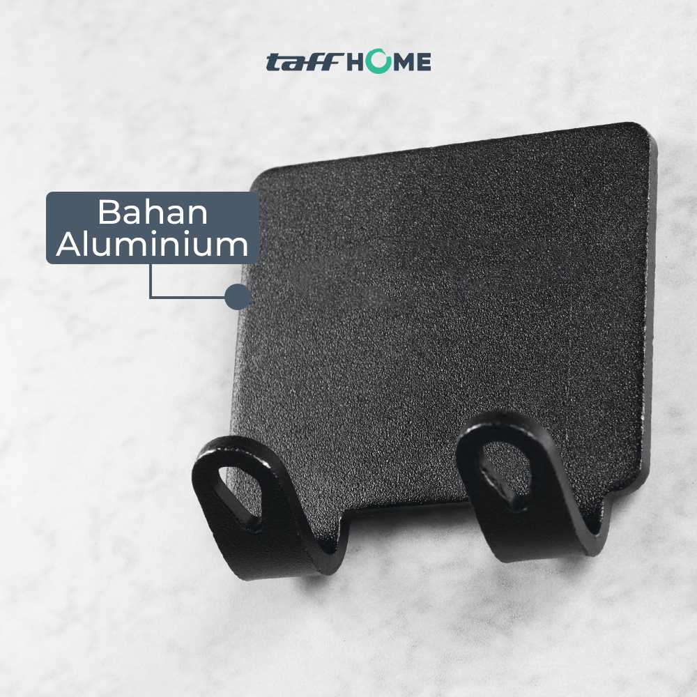 TaffHOME Gantungan Dinding Kapstok Hook Hanger Aluminium - H012