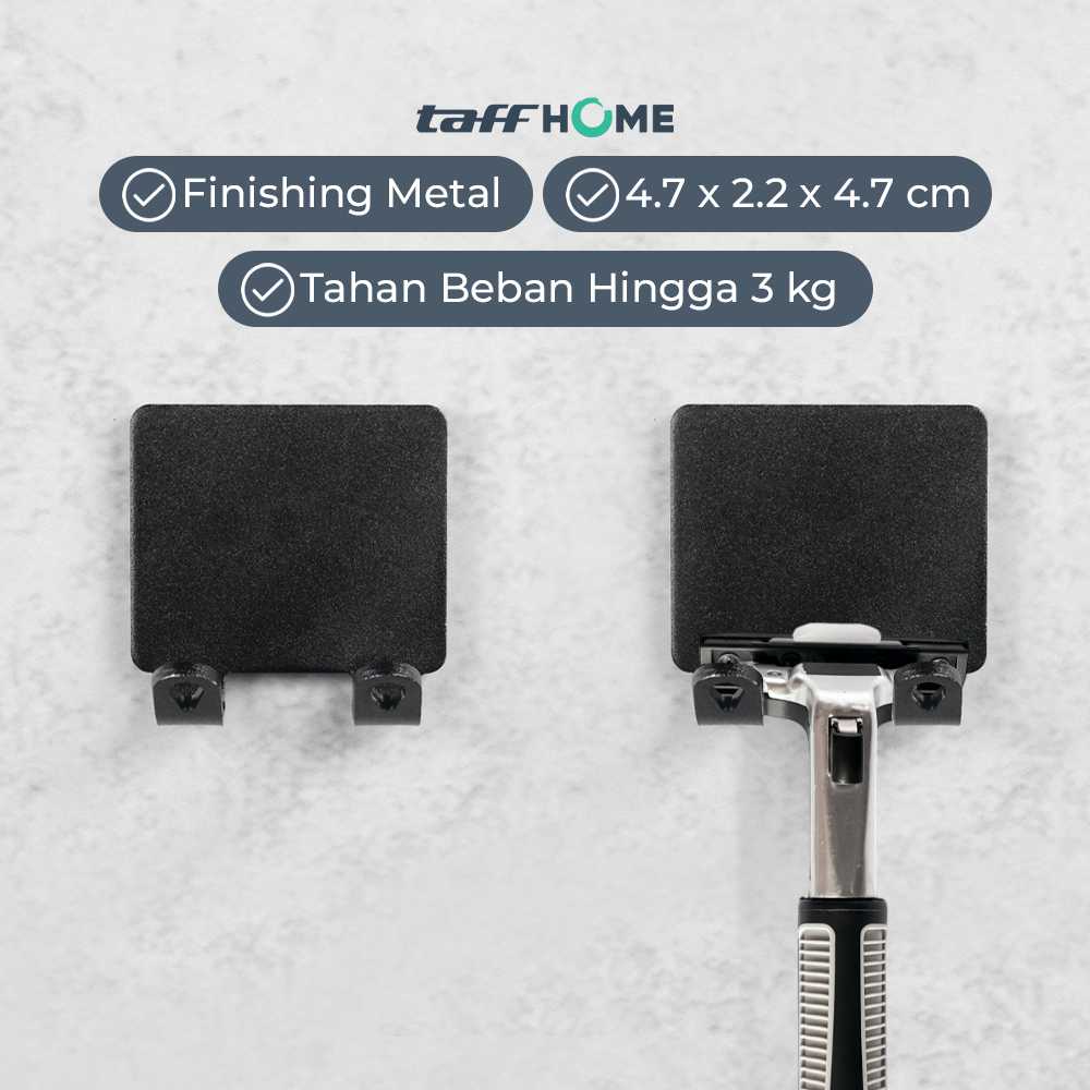 TaffHOME Gantungan Dinding Kapstok Hook Hanger Aluminium - H012