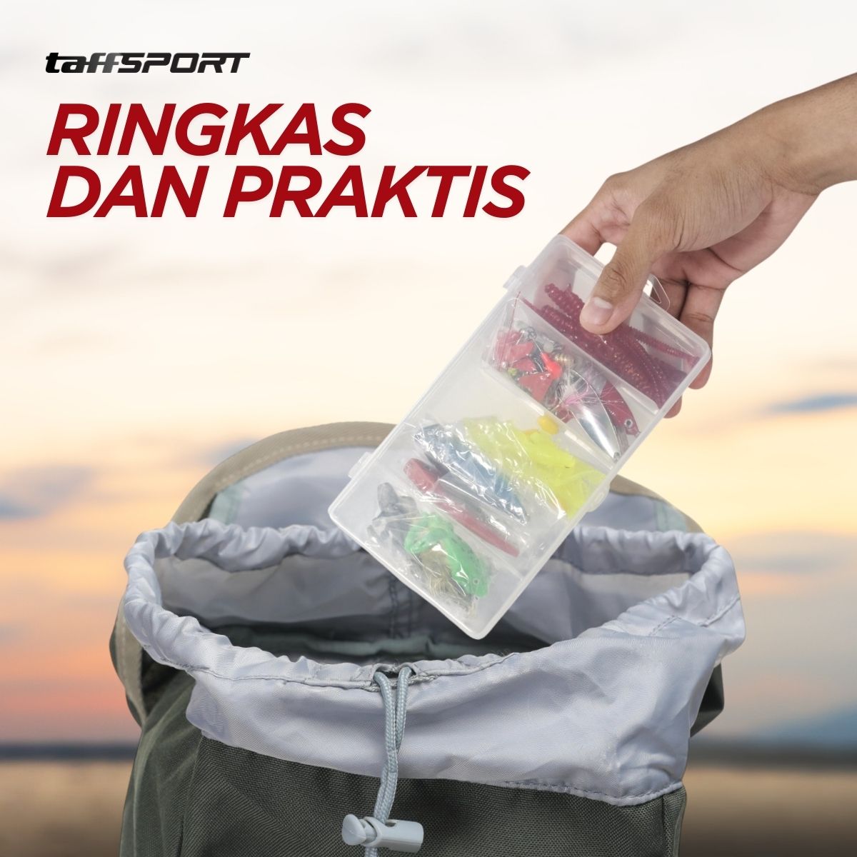 TaffSPORT Umpan Pancing Ikan Set Fishing Bait Kit 91 PCS - DWS250-F