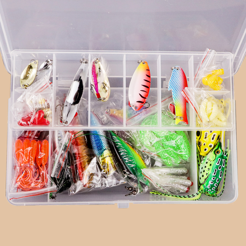 ginee_20260120181850559_8958863006.jpg TaffSPORT Umpan Pancing Ikan Set Fishing Bait Kit 109PCS - DWS250-A