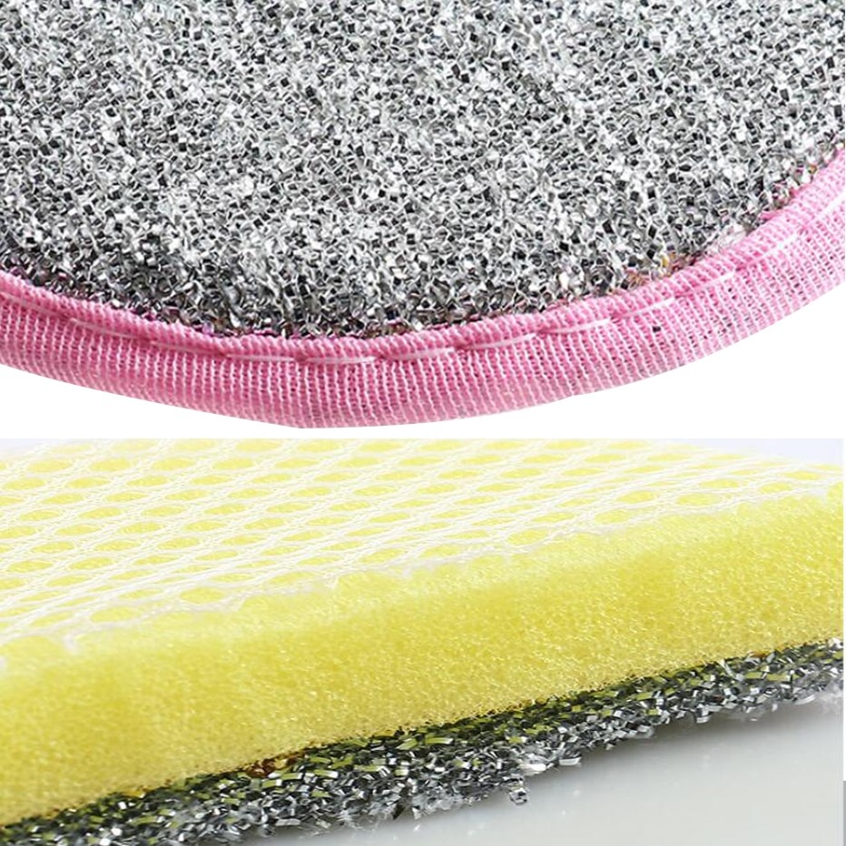 TaffHOME Spons Cuci Piring Double Side Cleaning Sponge 3 PCS - 020