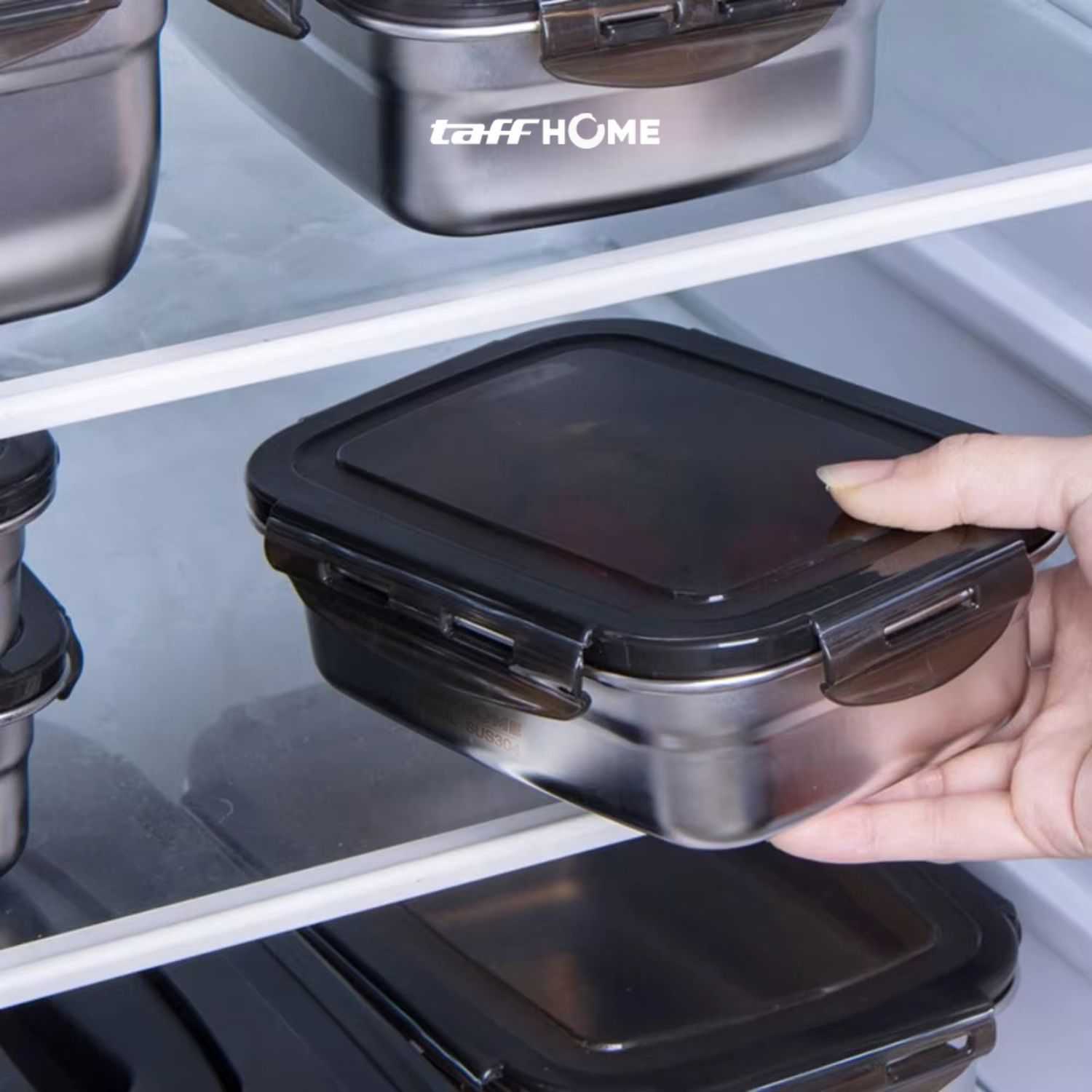 TaffHOME Kotak Makan Anti Tumpah Lunch Box Stainless Steel 304 - KT273