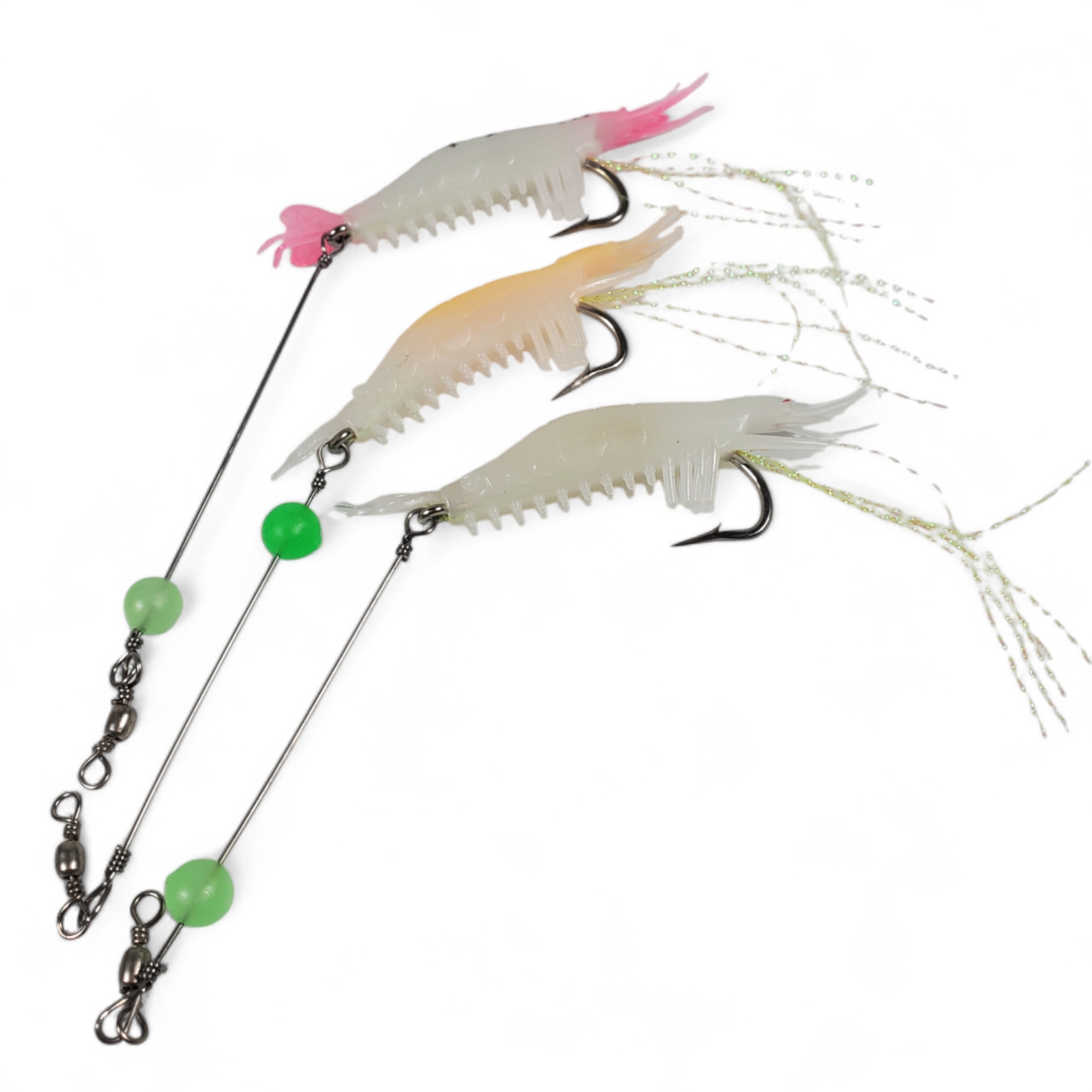 TaffSPORT Umpan Pancing Udang Kecil Luminous Shrimp Soft Bait Lure