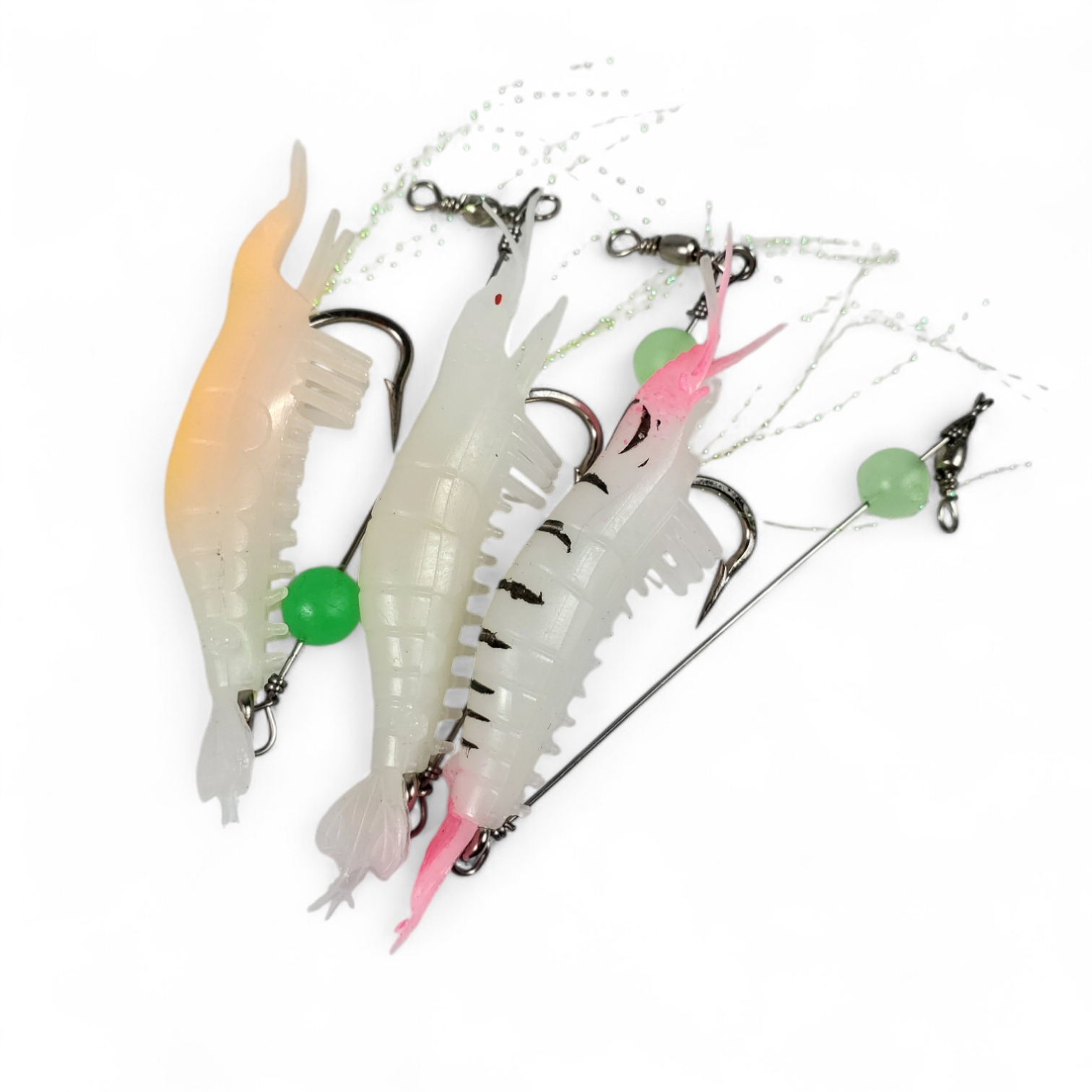 TaffSPORT Umpan Pancing Udang Kecil Luminous Shrimp Soft Bait Lure