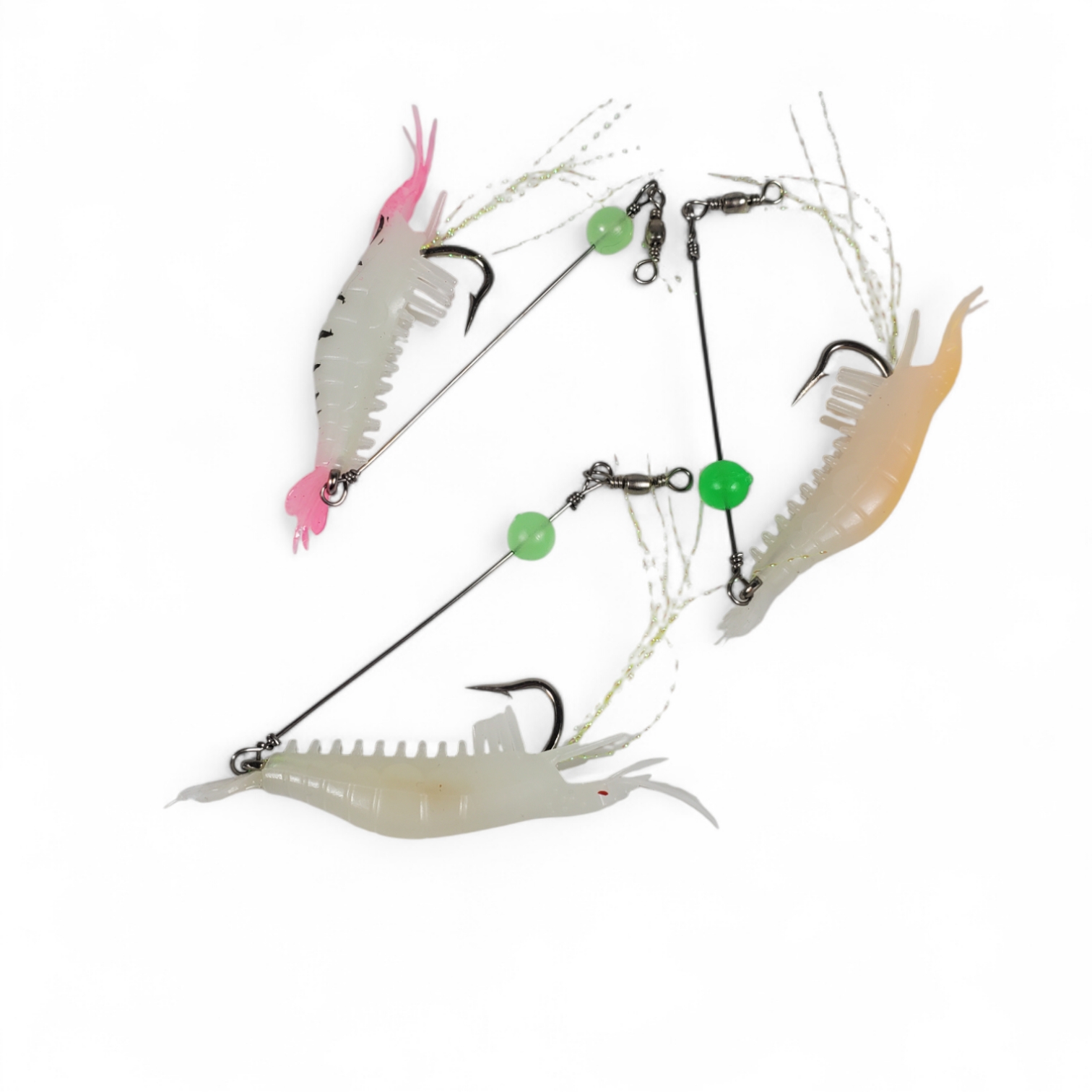 TaffSPORT Umpan Pancing Udang Kecil Luminous Shrimp Soft Bait Lure