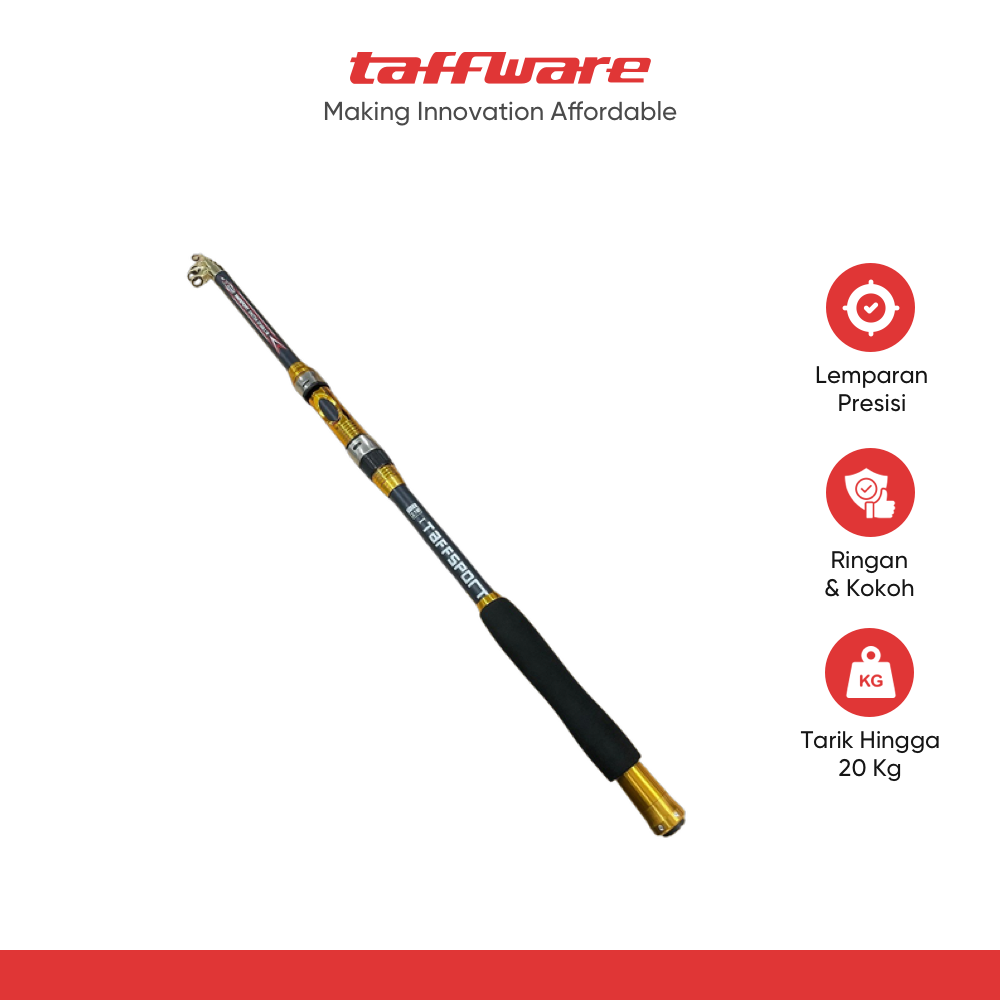 TaffSPORT Joran Pancing Antena Portable Carbon Fiber Rod