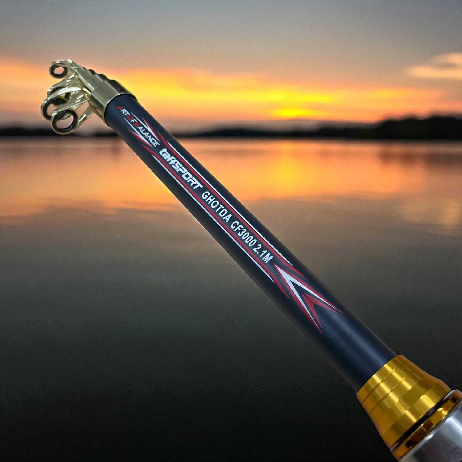 TaffSPORT Joran Pancing Antena Portable Carbon Fiber Rod