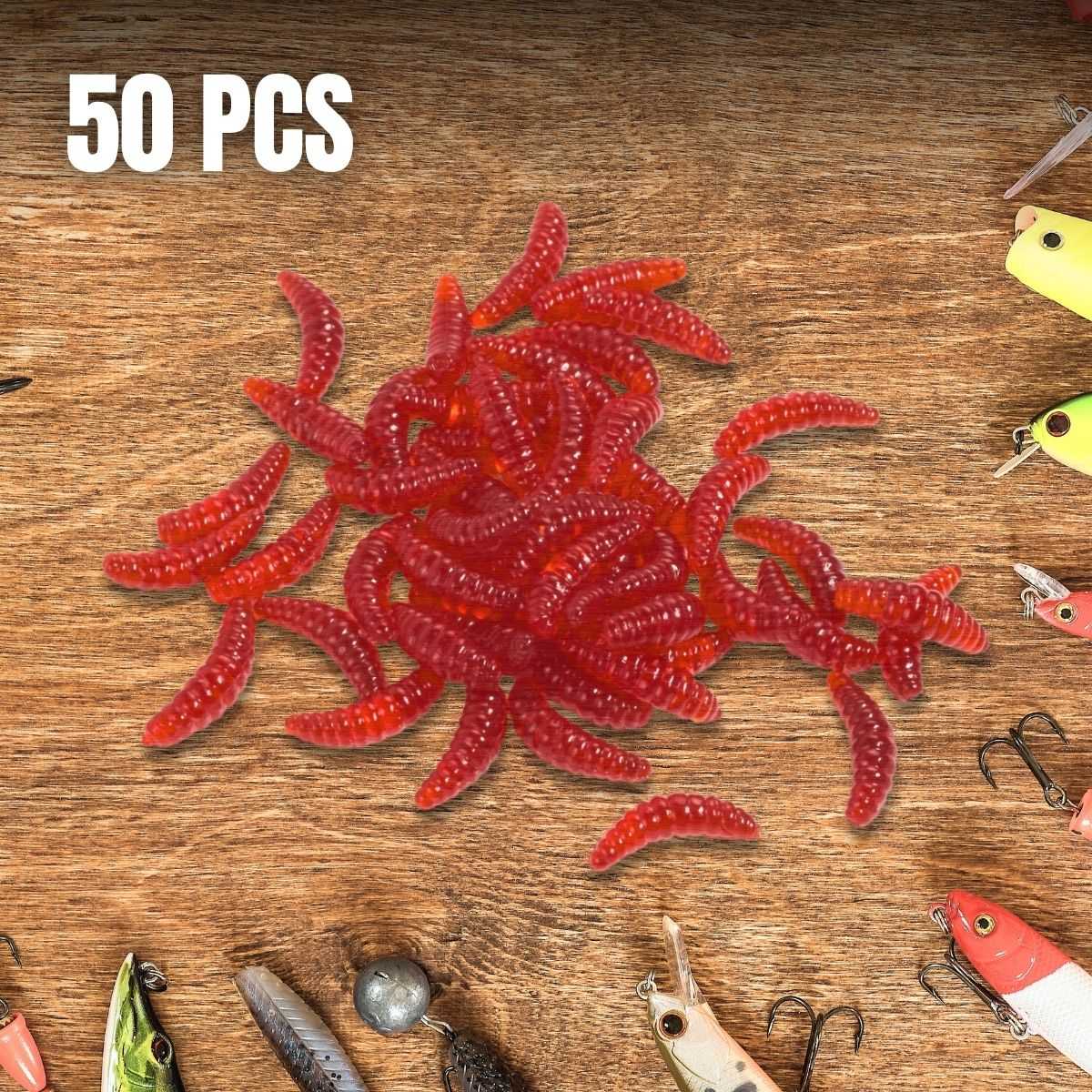 TaffSPORT Umpan Pancing Bentuk Belatung 50 PCS - WD-160