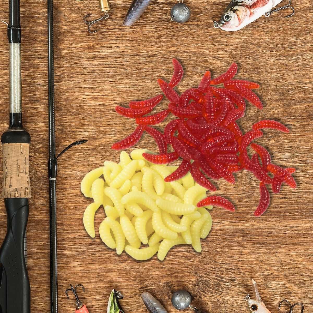 TaffSPORT Umpan Pancing Bentuk Belatung 50 PCS - WD-160