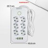 taffware-stop-kontak-kabel-usb-type-c-10a-110-250v-2500w-18m-6-lubang-ql-1075u (1) Taffware Stop Kontak USB Type C EU Plug Flame Retardant 10A 220V 2500W - QL-1075U