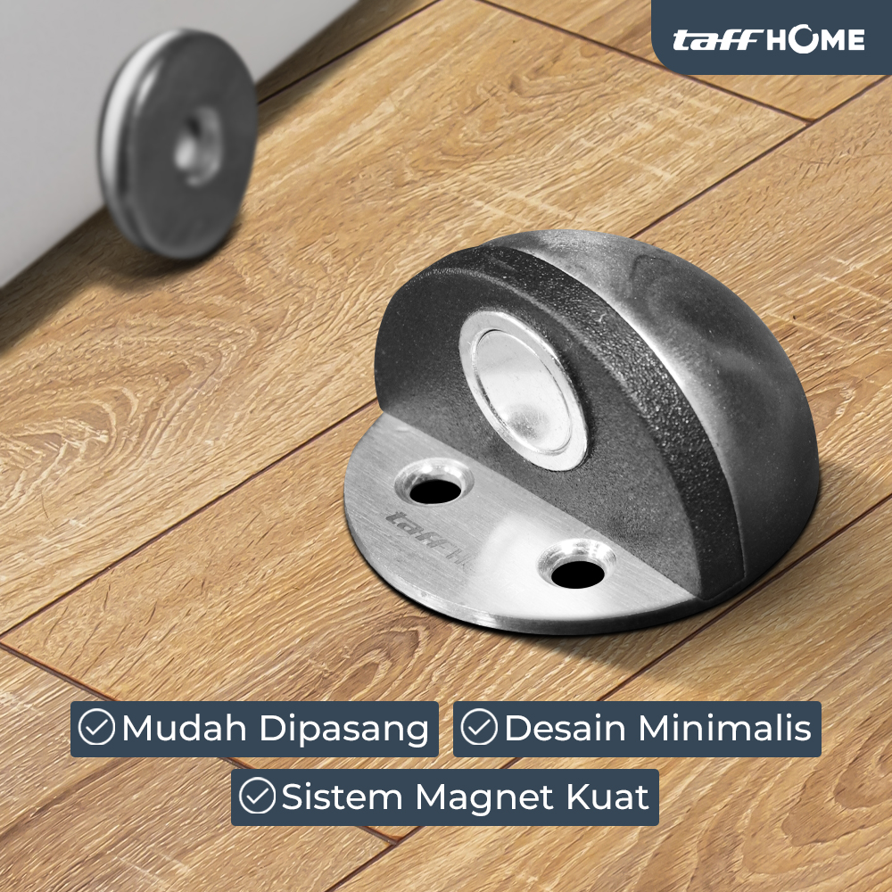 ginee_20241230160313429_2892832547.jpg TaffHOME Penahan Pintu Anti-Collision Magnetic Door Stopper - DS-09