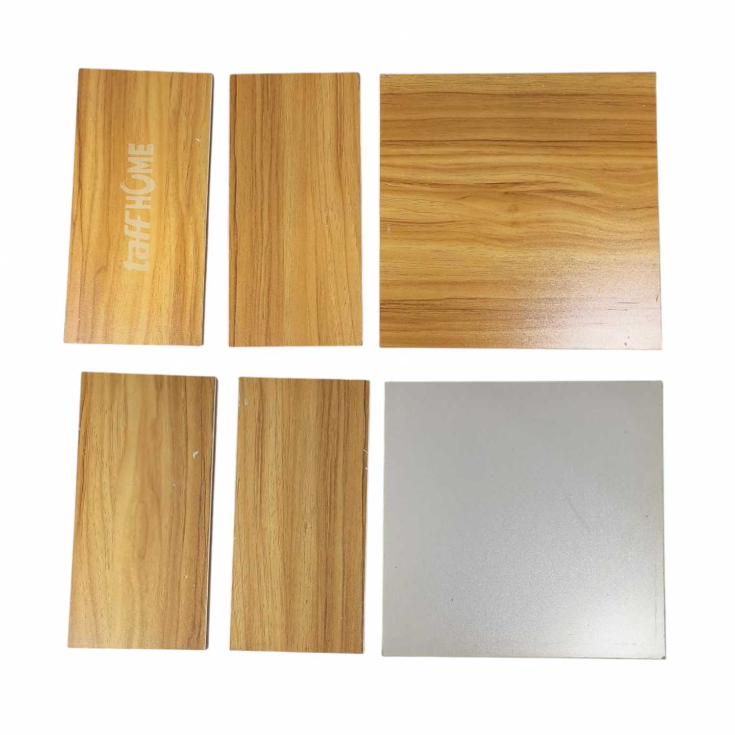 TaffHOME Meja Rak Laptop Adjustable Portable Desk with 1 Rack - ND03 - Brown/White