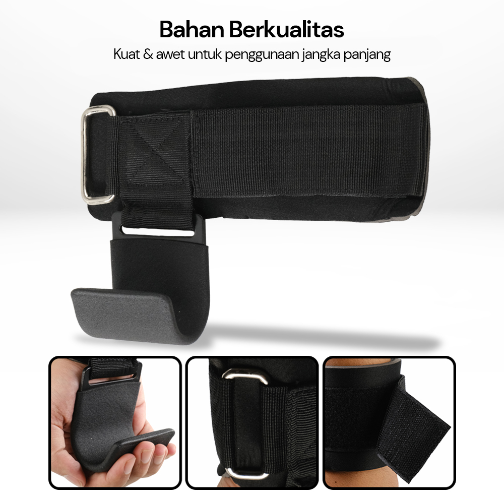 TaffSPORT Weight Lifting Hook Gym Fitness Training Straps 2 PCS - CY2