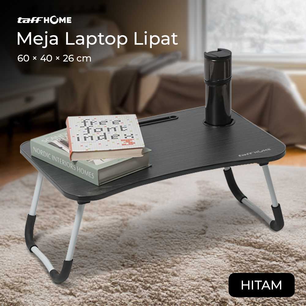 TaffHOME Stand Meja Laptop Lipat Foldable Notebook Desk Table - Z22