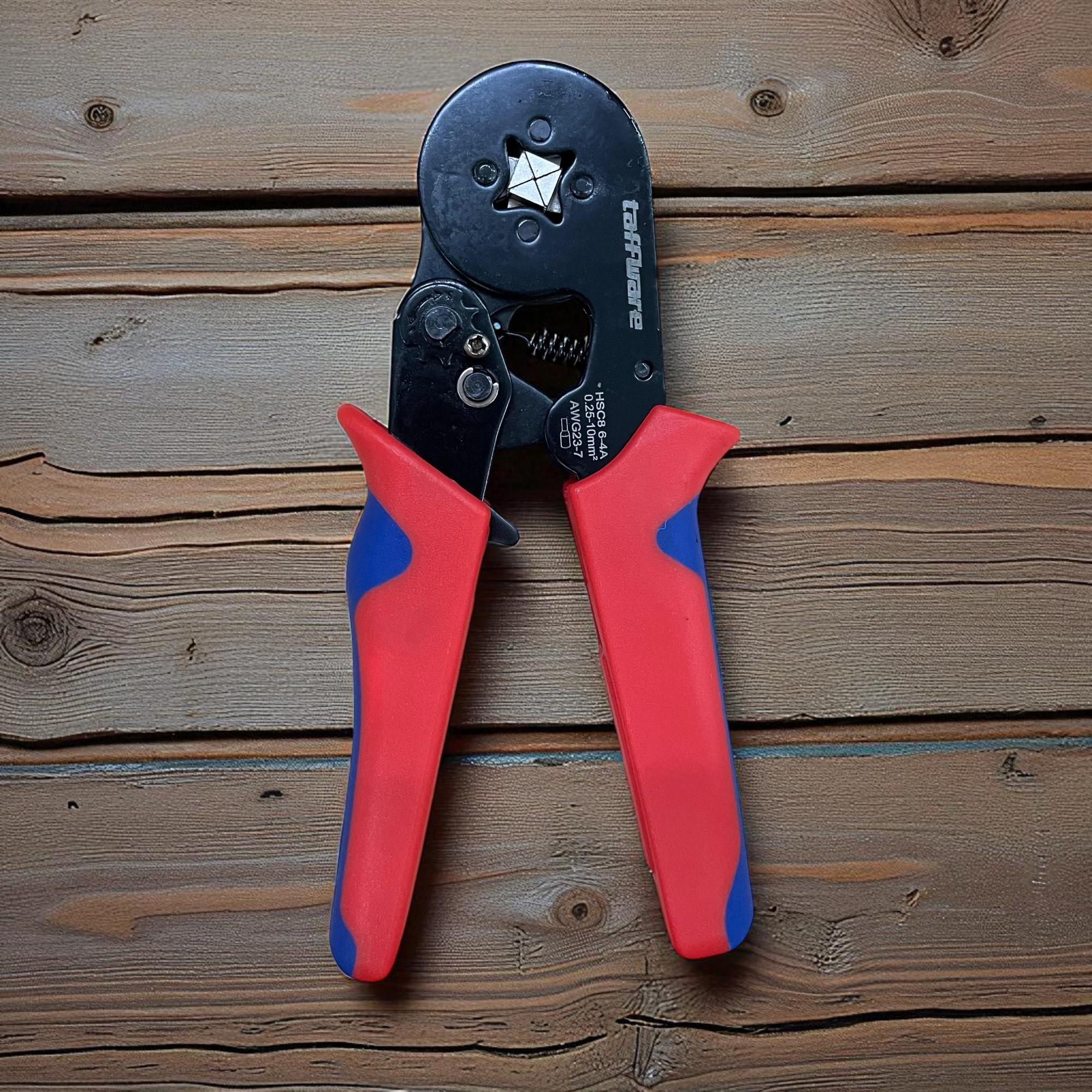 Taffware Tang Crimper Kabel Listrik Square Crimp AWG23-7 0.25-10 mm2 - HSC8 6-4A