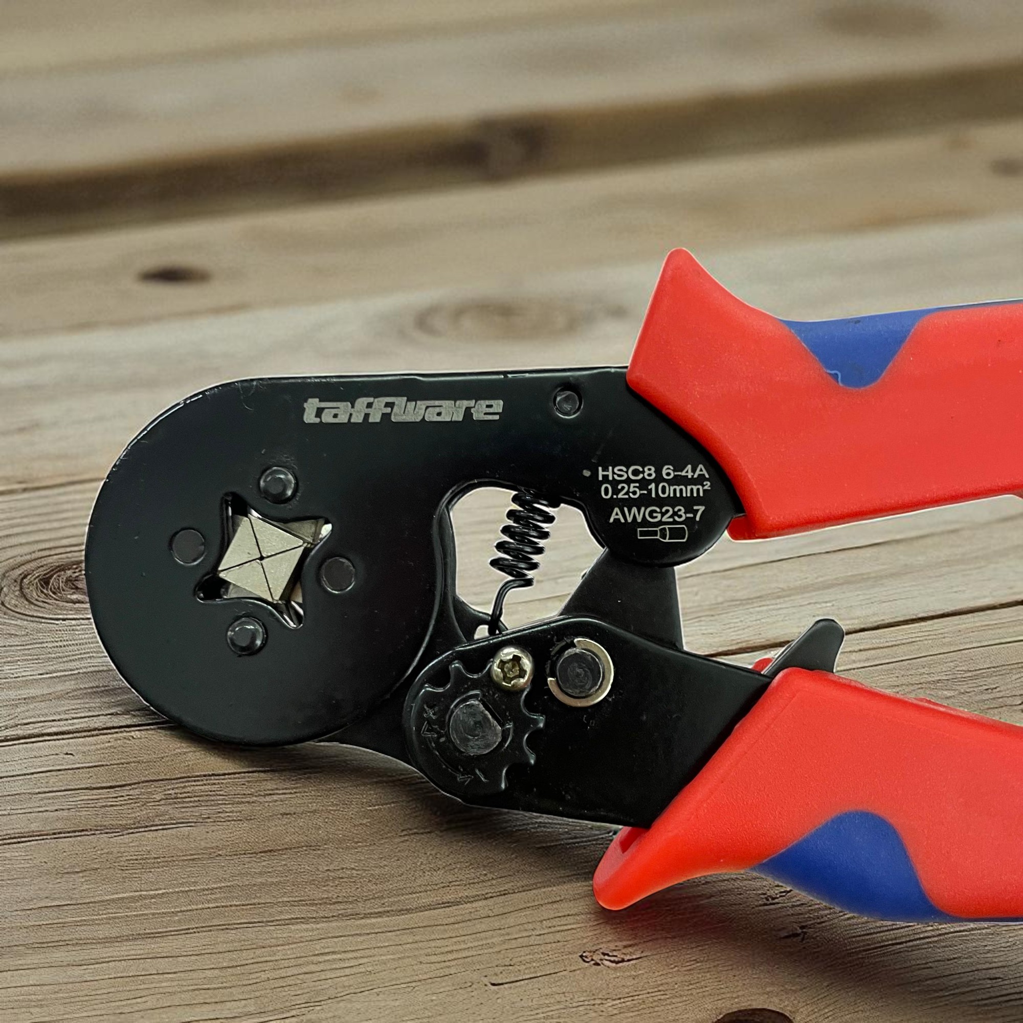 Taffware Tang Crimper Kabel Listrik Square Crimp AWG23-7 0.25-10 mm2 - HSC8 6-4A
