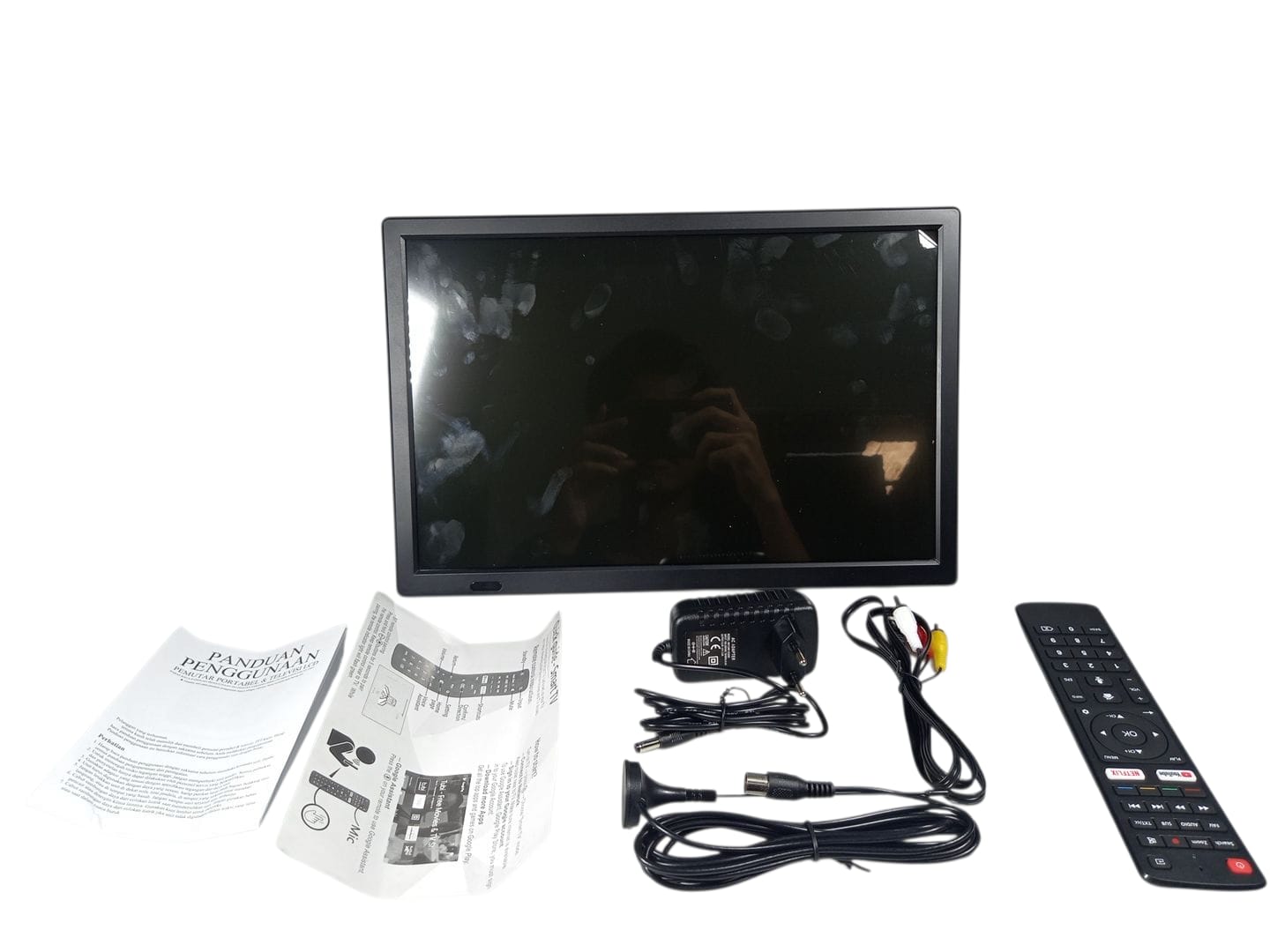 Taffware TV Digital Android Netflix YouTube Portable 15.4 Inch 4000mAh - D16