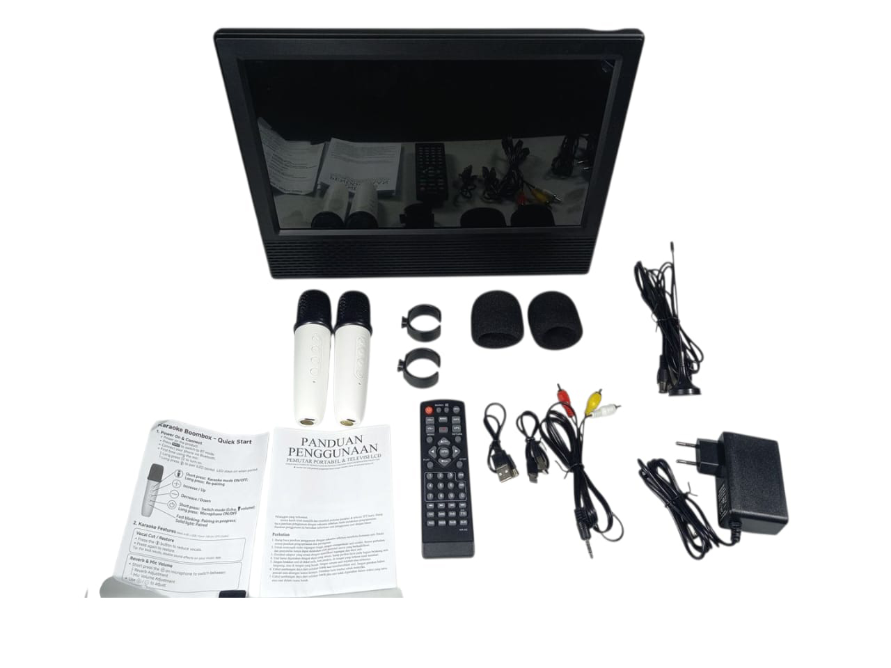 Taffware TV Digital Bluetooth Karaoke 14 Inch 8800mAh with 2 Mic - MT14