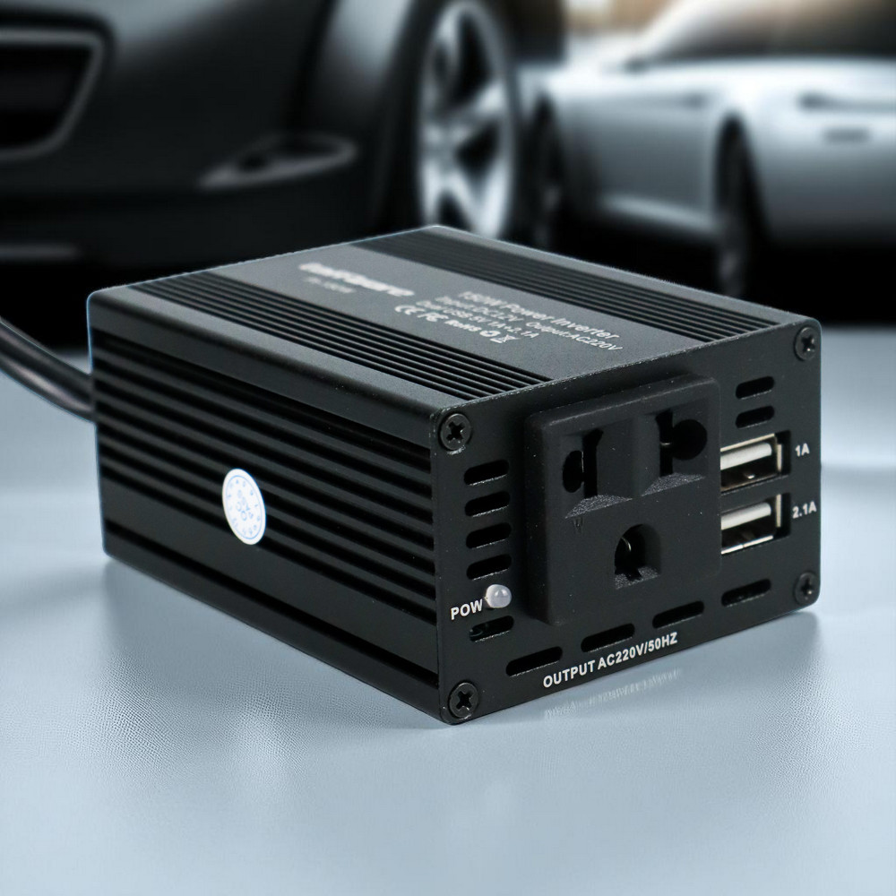 Taffware Power Inverter Mobil 12V to 220V 150W dengan 2 USB Port - PI-150W