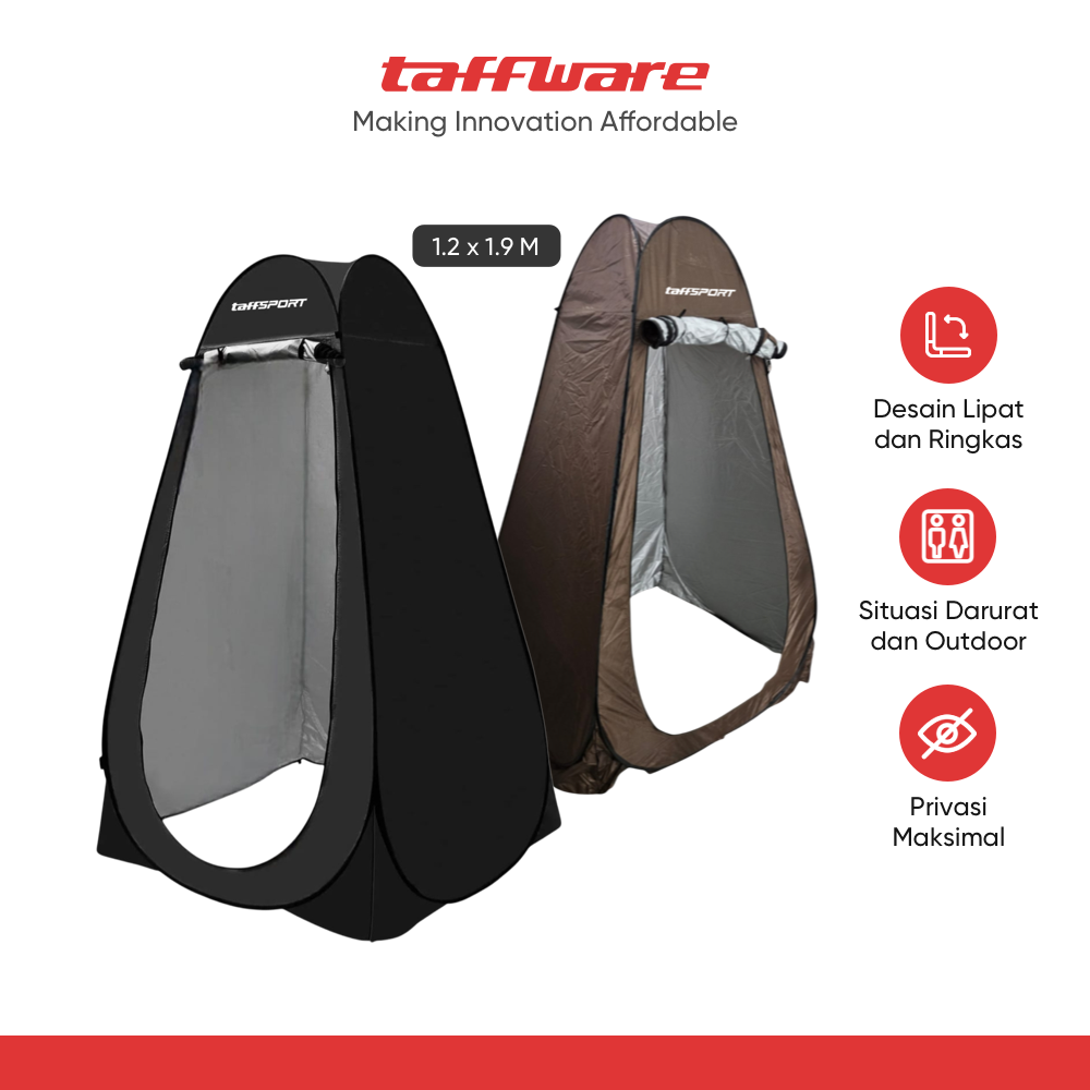 TaffSPORT Tenda Toilet Portable Multifungsi Automatic Shower Tent - CA017