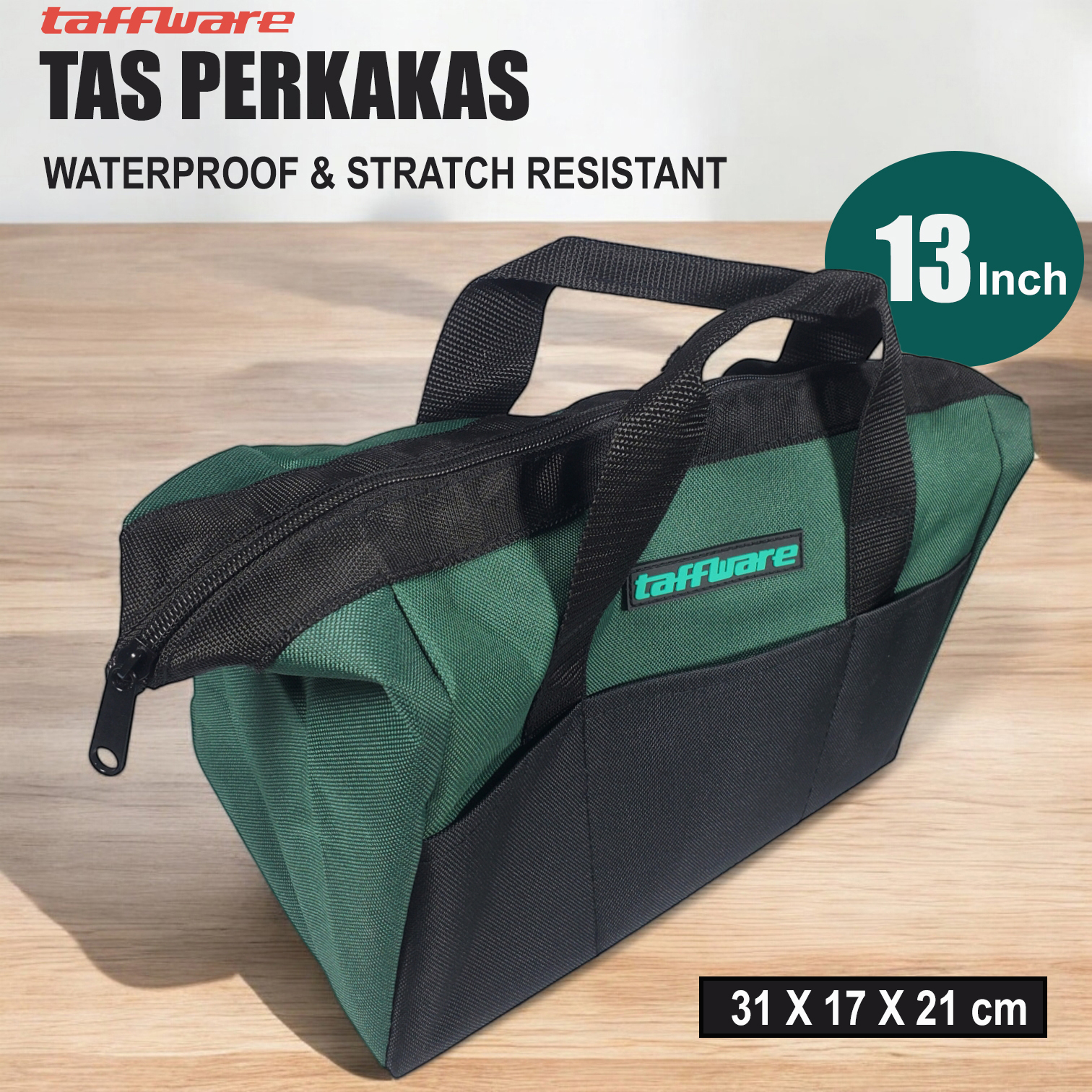 Taffware Tas Perkakas Storage Tool Bag Waterproof Stratch Resistant - A02331