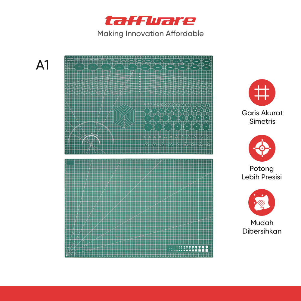 Taffware Working Pad Cutting Mat Alas Potong Papan Kerja A1 90x60cm - QJ4