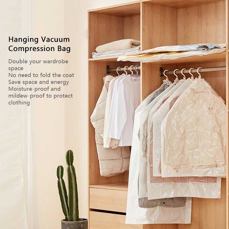 TaffPACK Plastik Vakum Gantung Pakaian Vacuum Compression Bag 1 PCS - MBF70